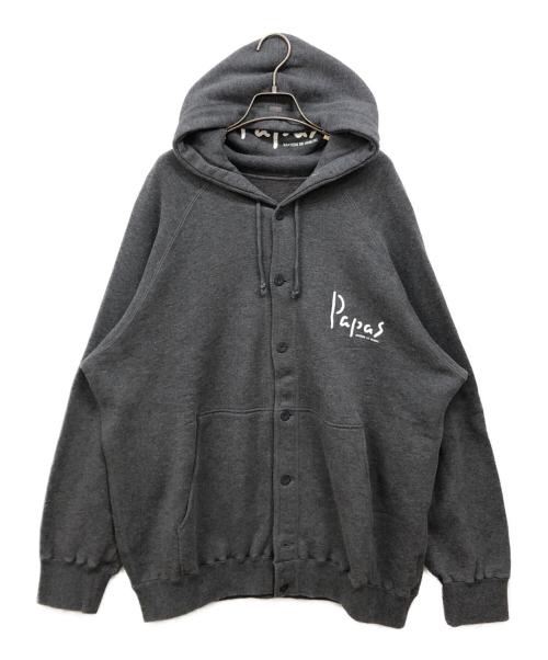新品　Papas パパス LL グレー 日本製 タグ付 未使用級 定価3.8万 中古・古着通販】PAPAS (パパス) スウェットフーテッドジャケット