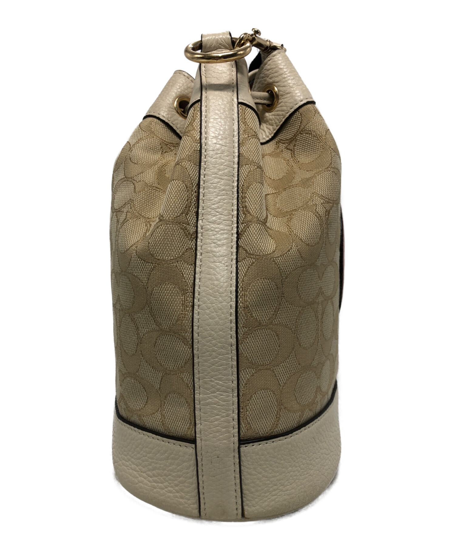 中古・古着通販】COACH (コーチ) 2WAYショルダーバッグ ベージュ