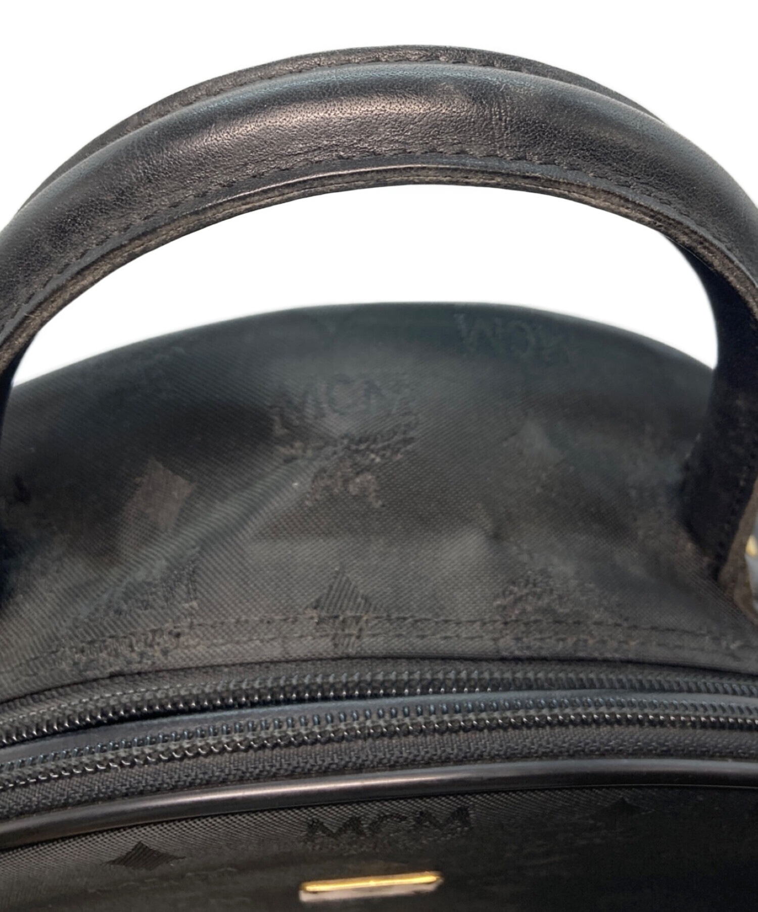 中古・古着通販】MCM (エムシーエム) ナイロンハンドバッグ ブラック
