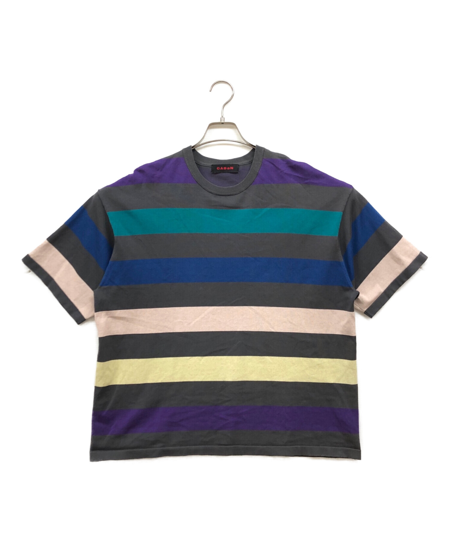 中古・古着通販】CABAN (キャバン) ボーダーTシャツ マルチカラー 