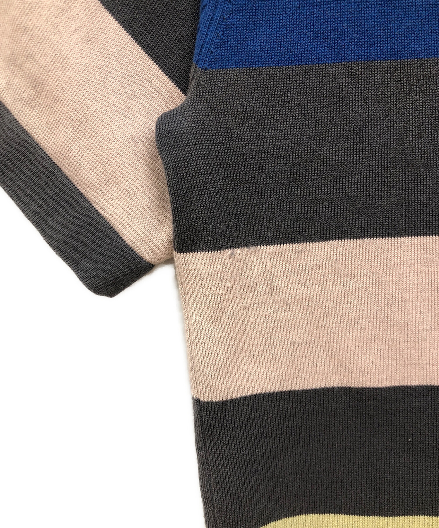 M　CABaN キャバン　ボーダー　カットソー　ニット　定価約2.8万 中古・古着通販】CABAN (キャバン) ボーダーTシャツ マルチカラー