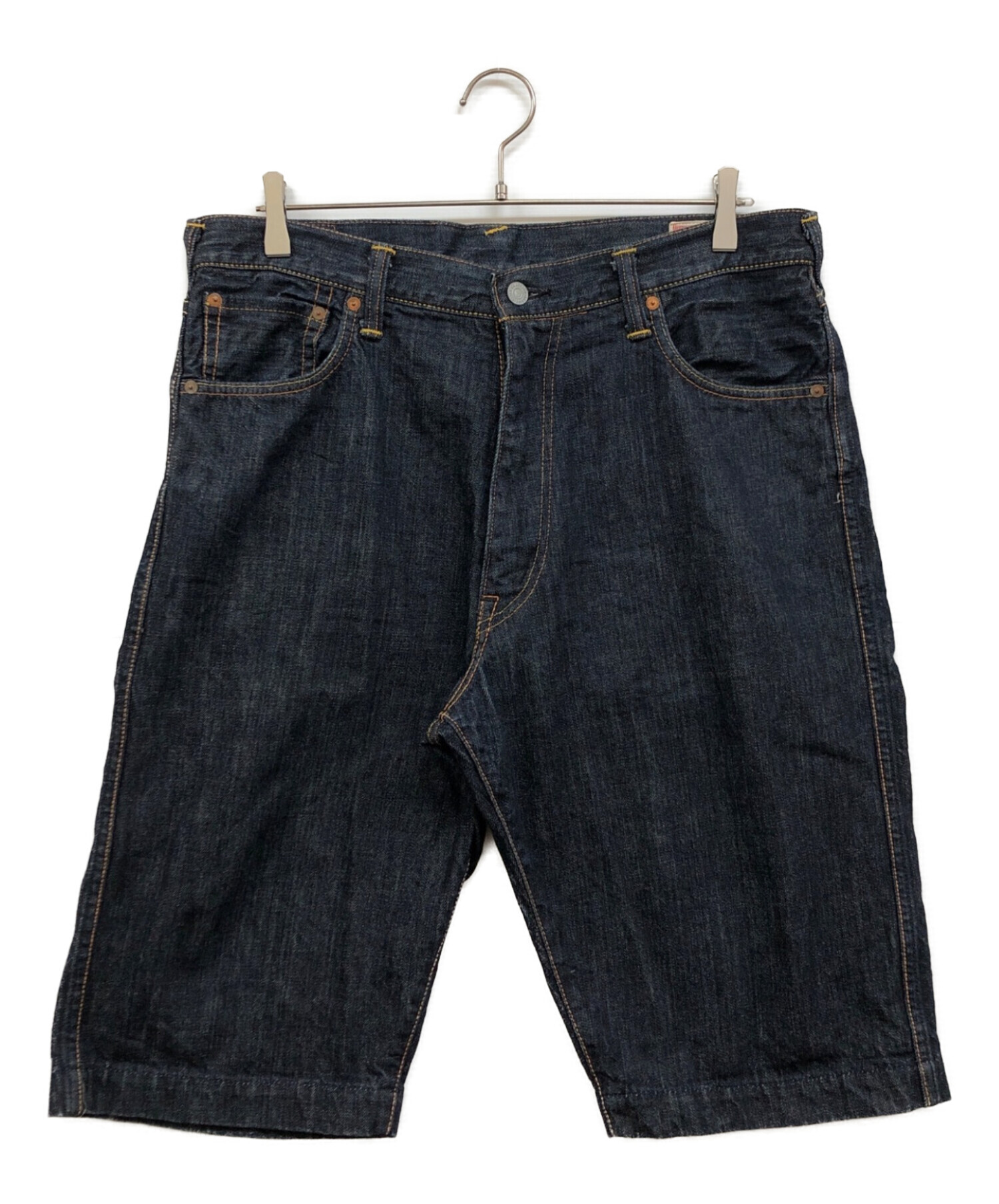 中古・古着通販】EVISU (エヴィス) デニムハーフパンツ ネイビー