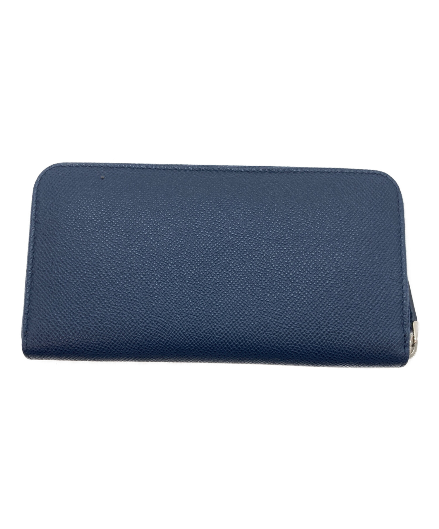 中古・古着通販】BVLGARI (ブルガリ) ラウンドジップ長財布 ネイビー
