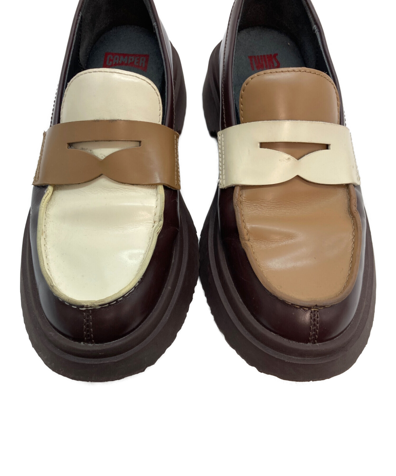 【美品】CAMPER WALDEN カンペール ウォールデン ローファー 37 中古・古着通販】CAMPER (カンペール) Walden/ウォールデン ブラウン