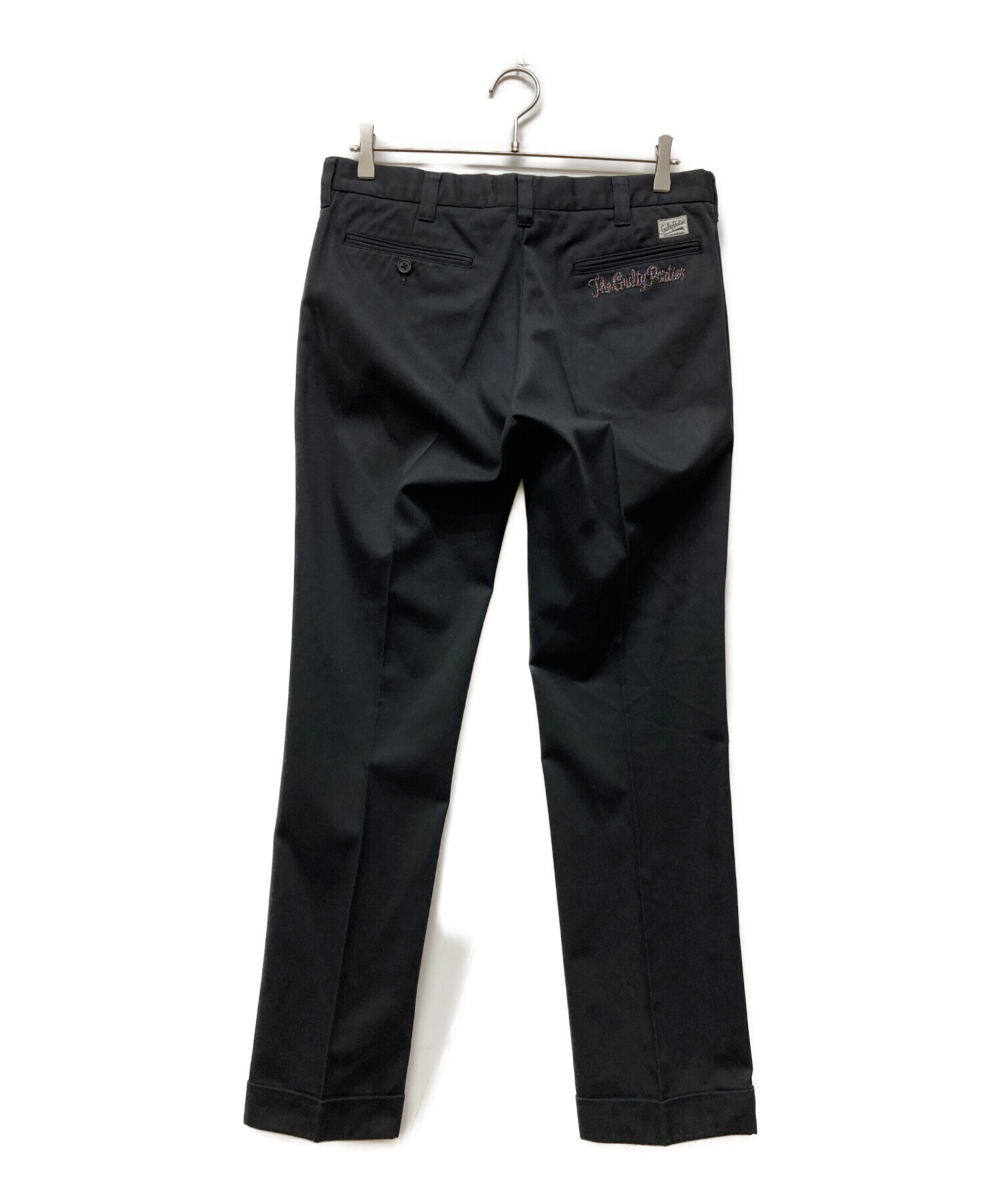 ワコマリア ウールファブリック センタープレストラウザー スラックス グレー S 中古・古着通販】WACKO MARIA (ワコマリア) センタープレスパンツ