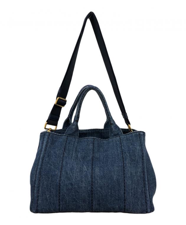 中古・古着通販】PRADA (プラダ) カナパ2WAYバッグ ブルー｜ブランド