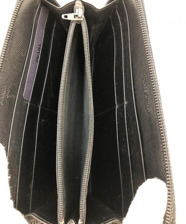 中古・古着通販】PRADA (プラダ) ナイロンラウンドジップウォレット