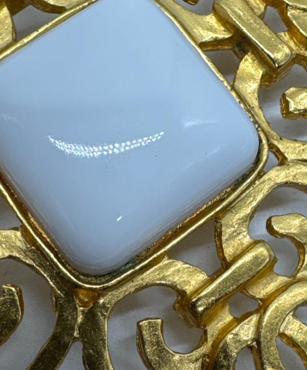 中古・古着通販】CHANEL (シャネル) CCカラーストーンブローチ 