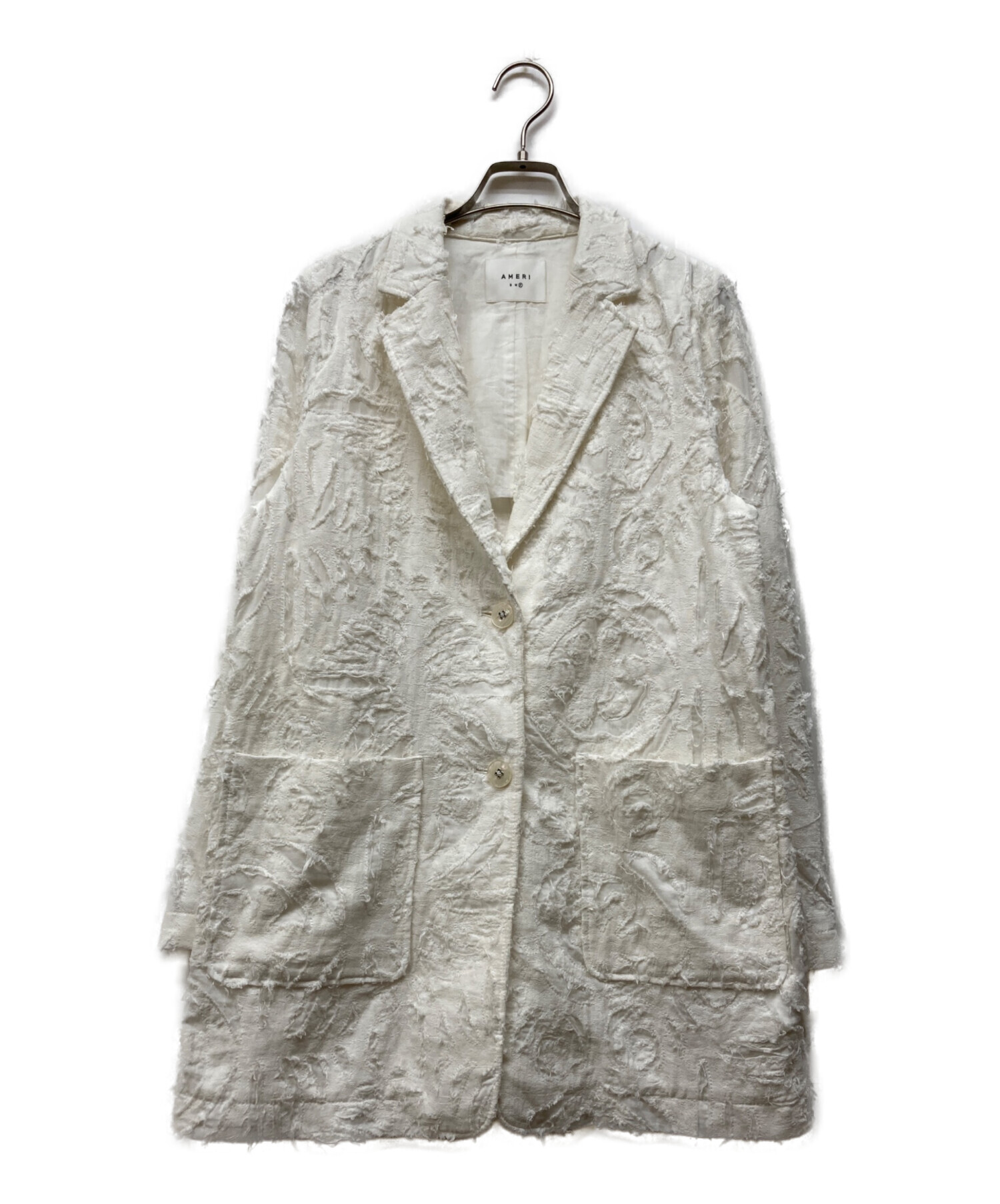 中古・古着通販】AMERI (アメリ) ATHENA CUT WORK JACKET ホワイト 