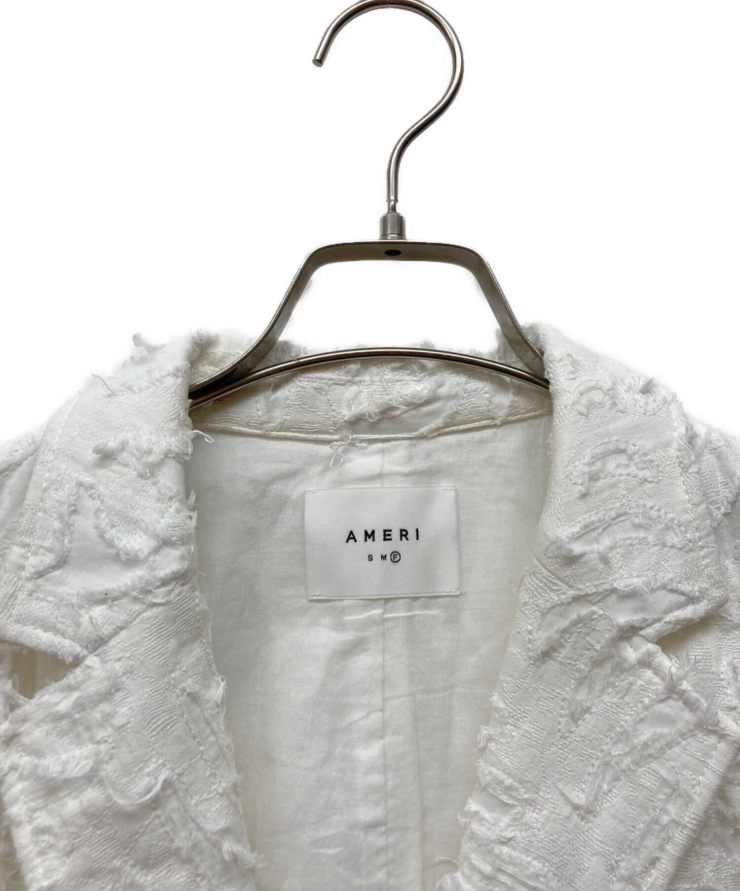 中古・古着通販】AMERI (アメリ) ATHENA CUT WORK JACKET ホワイト 
