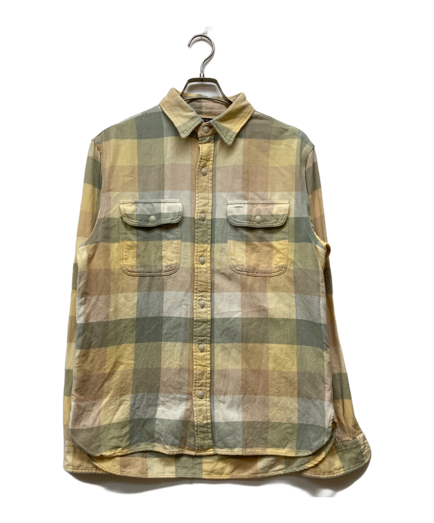 中古・古着通販】RRL (ダブルアールエル) 長袖チェックシャツ グリーン