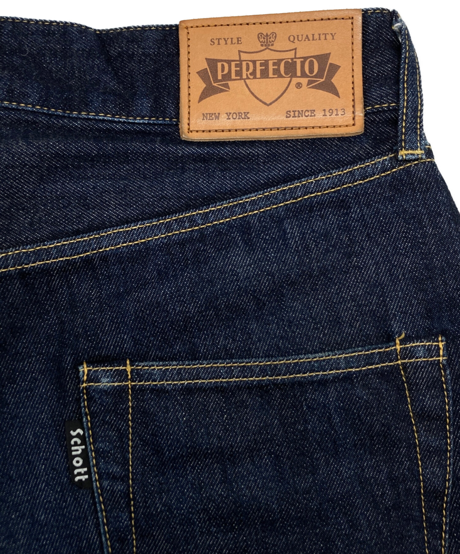 中古・古着通販】Schott (ショット) SELVEDGE DENIM PANTS インディゴ
