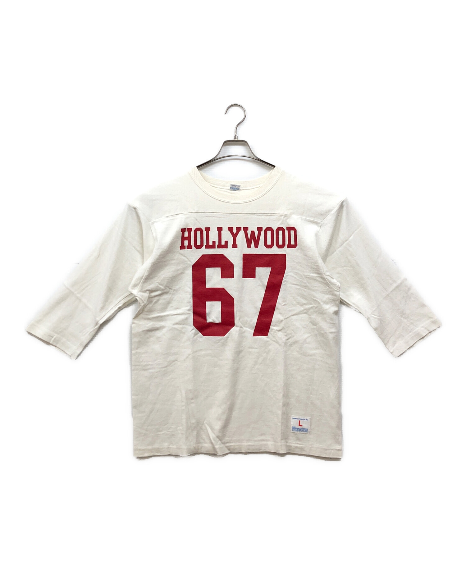 中古・古着通販】Champion (チャンピオン) フットボールTシャツ レッド