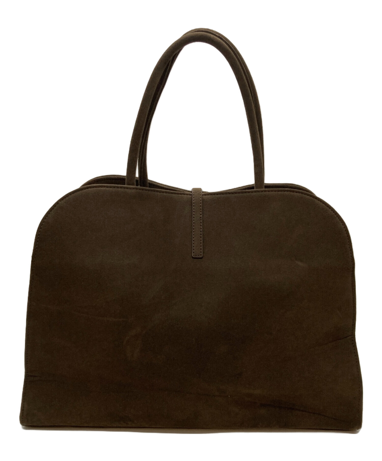 MONOROW ハンドバッグ ミディアム　美品 中古・古着通販】MONOROW (モノロウ) BLANC MEDIUM BAG ブラウン