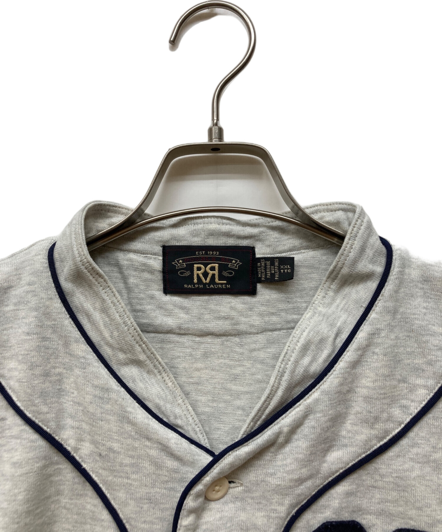 中古・古着通販】RRL (ダブルアールエル) ベースボールTシャツ グレー 
