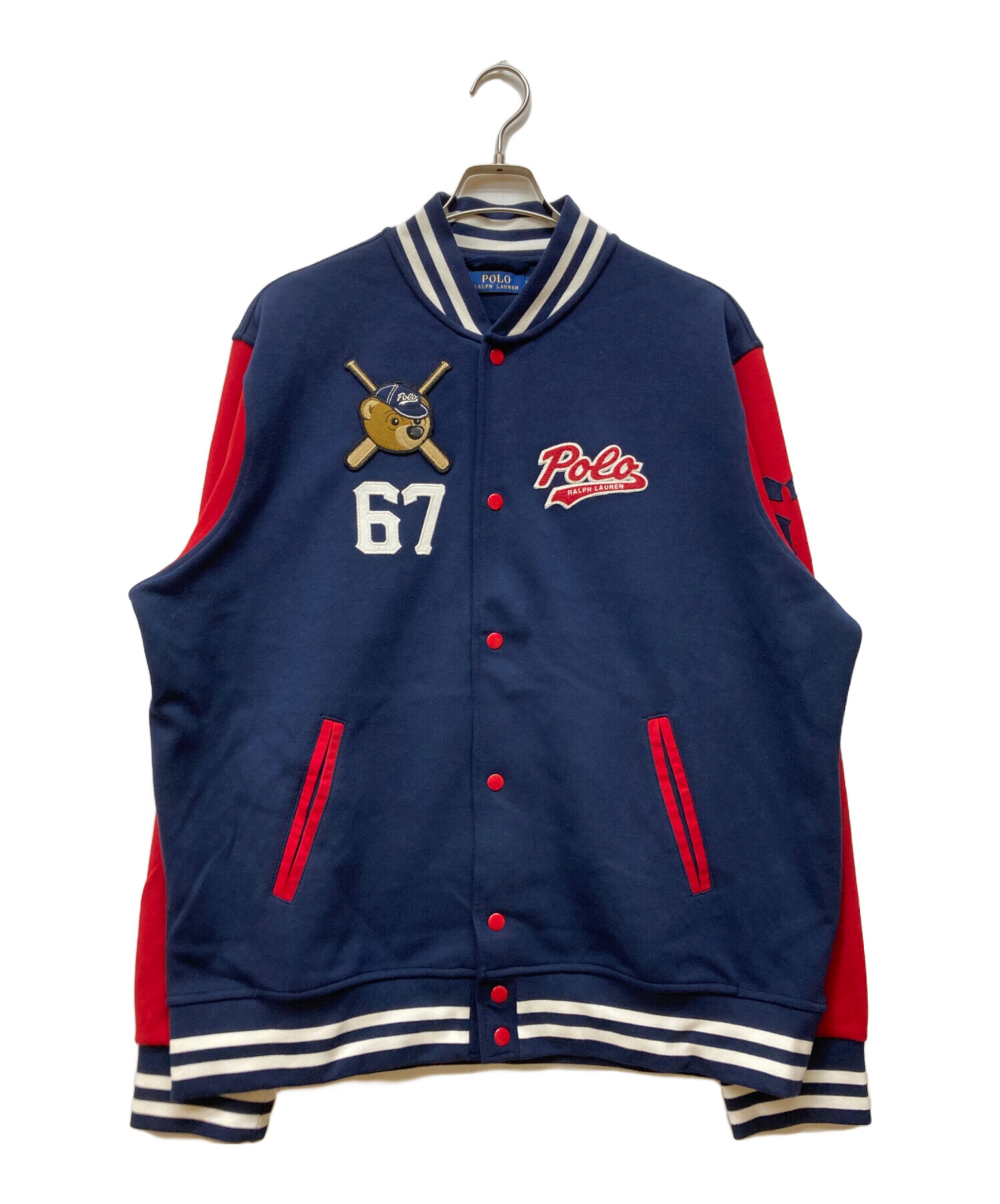 タグ付POLO Ralph Lauren スタジャンリバーシブルロゴ刺繍 160 中古・古着通販】POLO RALPH LAUREN (ポロ・ラルフローレン