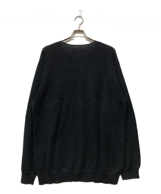 中古・古着通販】nanamica (ナナミカ) 7G CREW NECK SWEATER ブラック