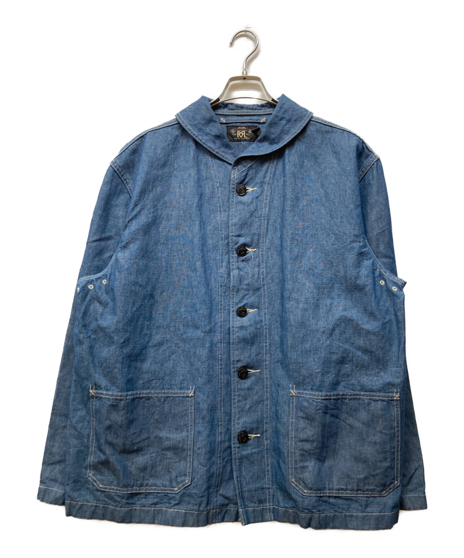 中古・古着通販】RRL (ダブルアールエル) カバーオール ブルー サイズ