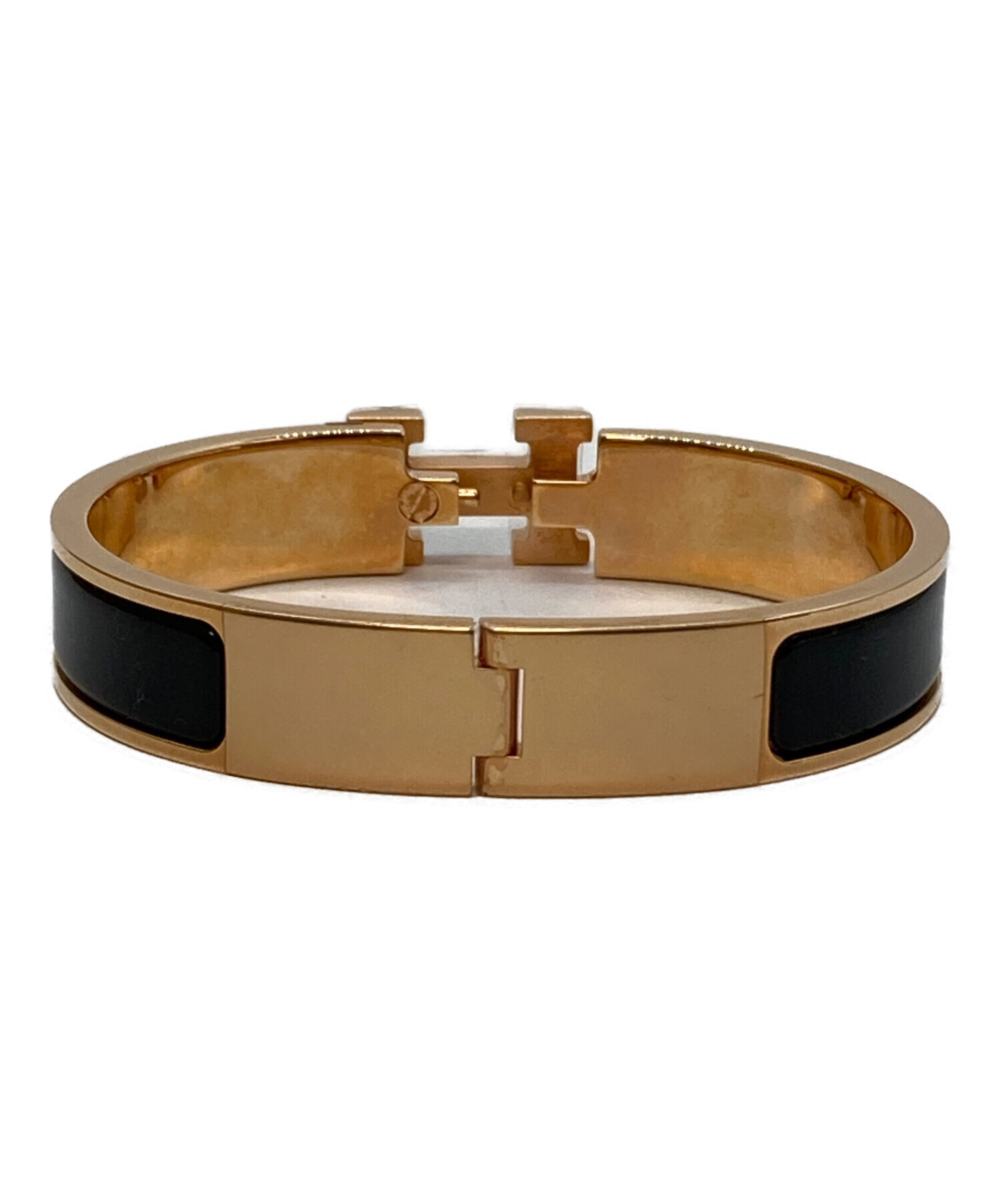 中古・古着通販】HERMES (エルメス) エナメルブレスレット ゴールド