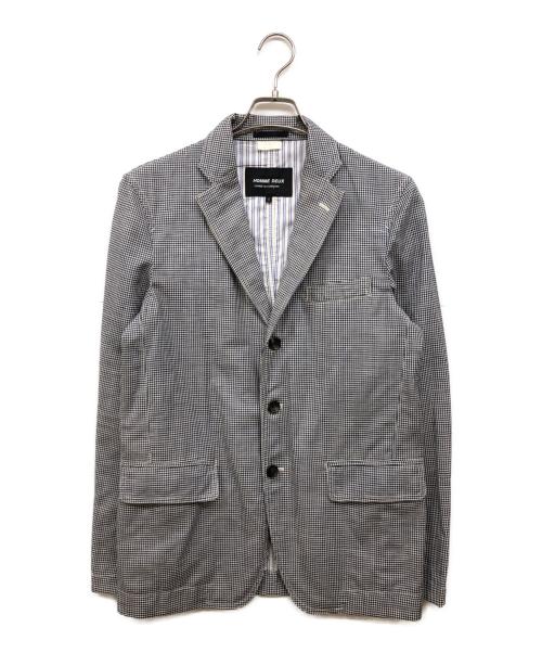 コムデギャルソンCOMMEdesGARCONS チェック柄テーラードジャケット 中古・古着通販】COMME des GARCONS HOMME (コムデギャルソン オム