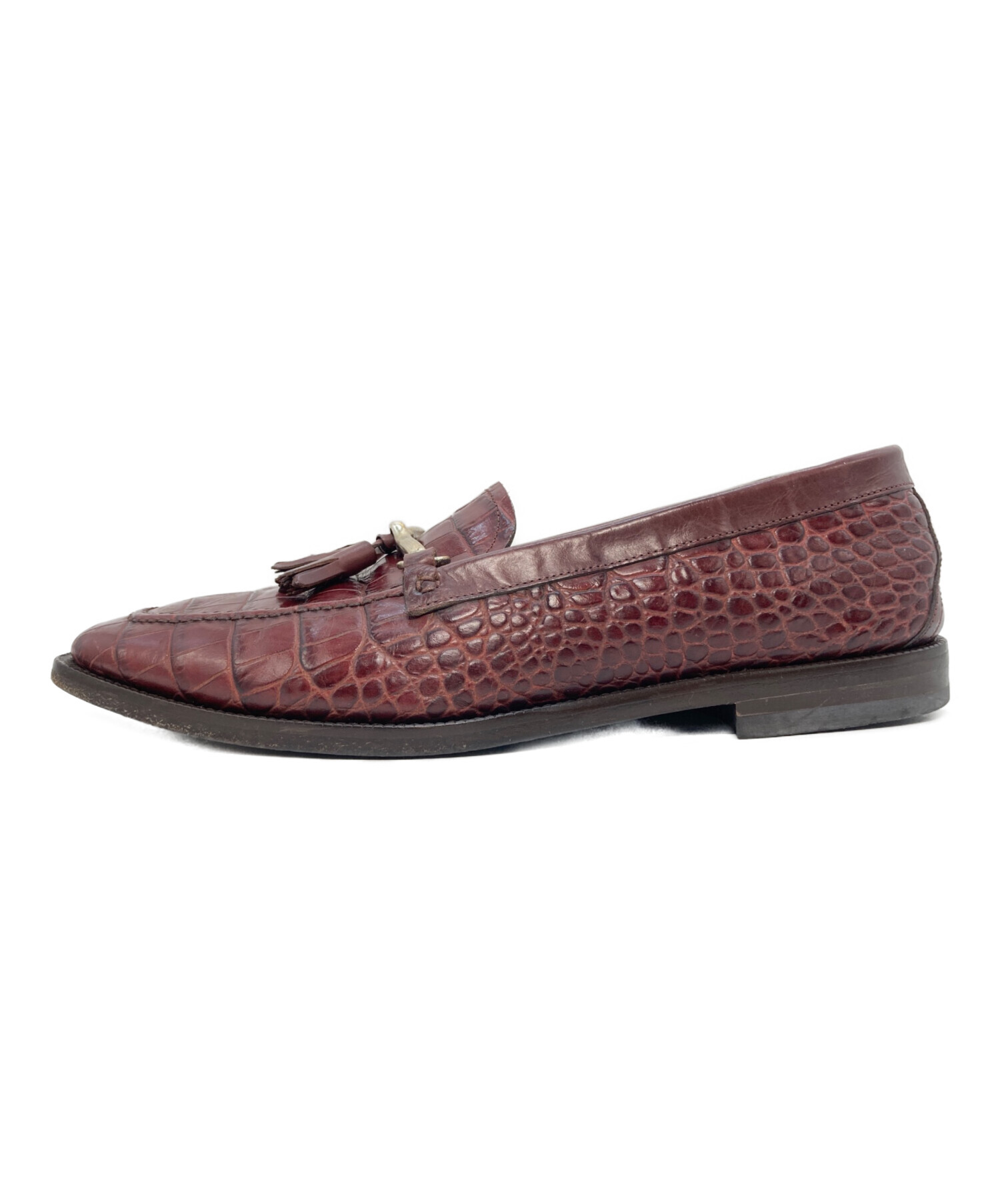 中古・古着通販】ETRO (エトロ) クロコダイル風レザー タッセル