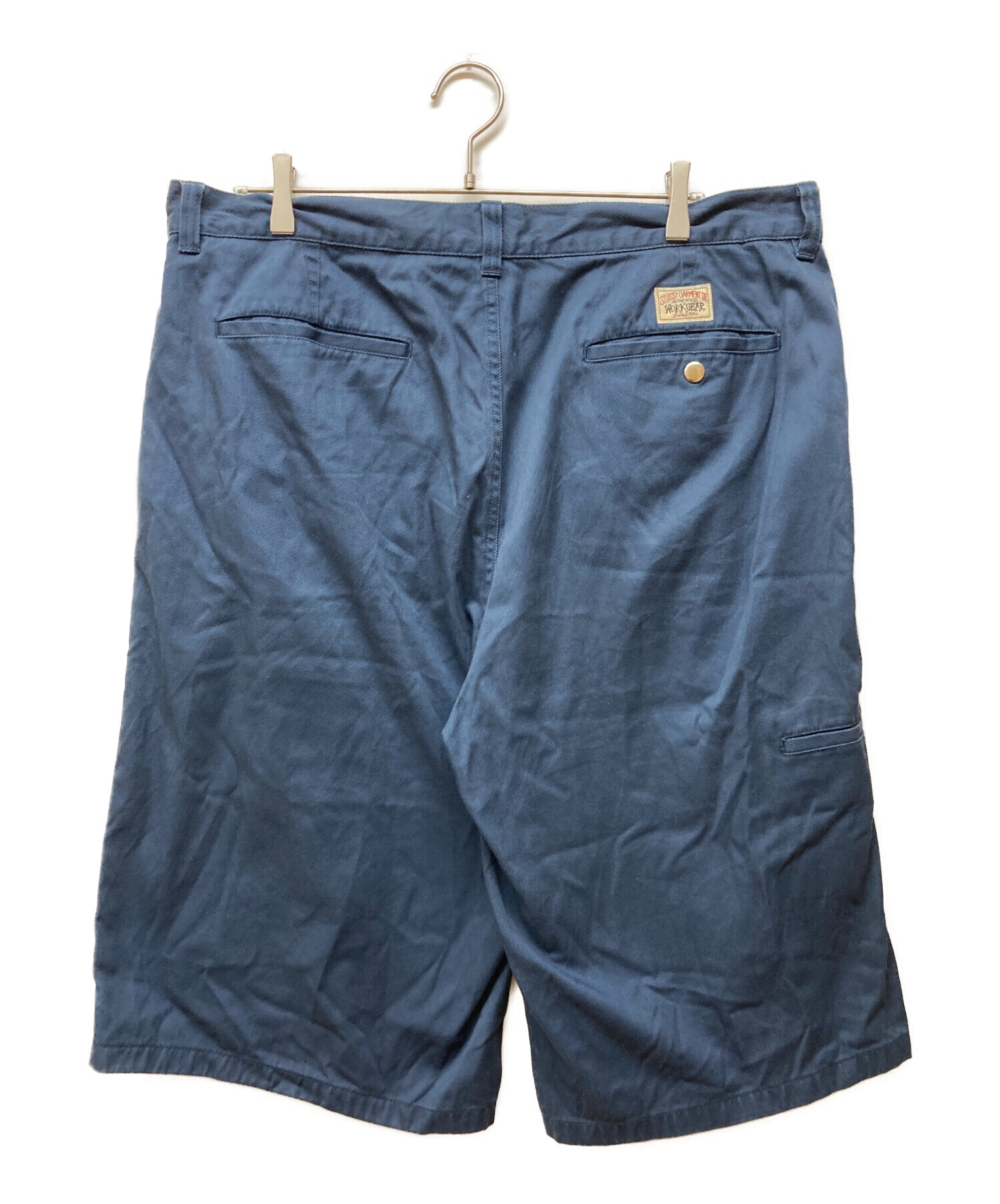 中古・古着通販】stussy (ステューシー) WORKGEAR SHORTS TWILL ブルー