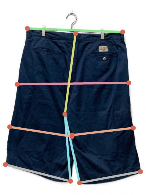 中古・古着通販】stussy (ステューシー) WORKGEAR SHORTS TWILL ブルー