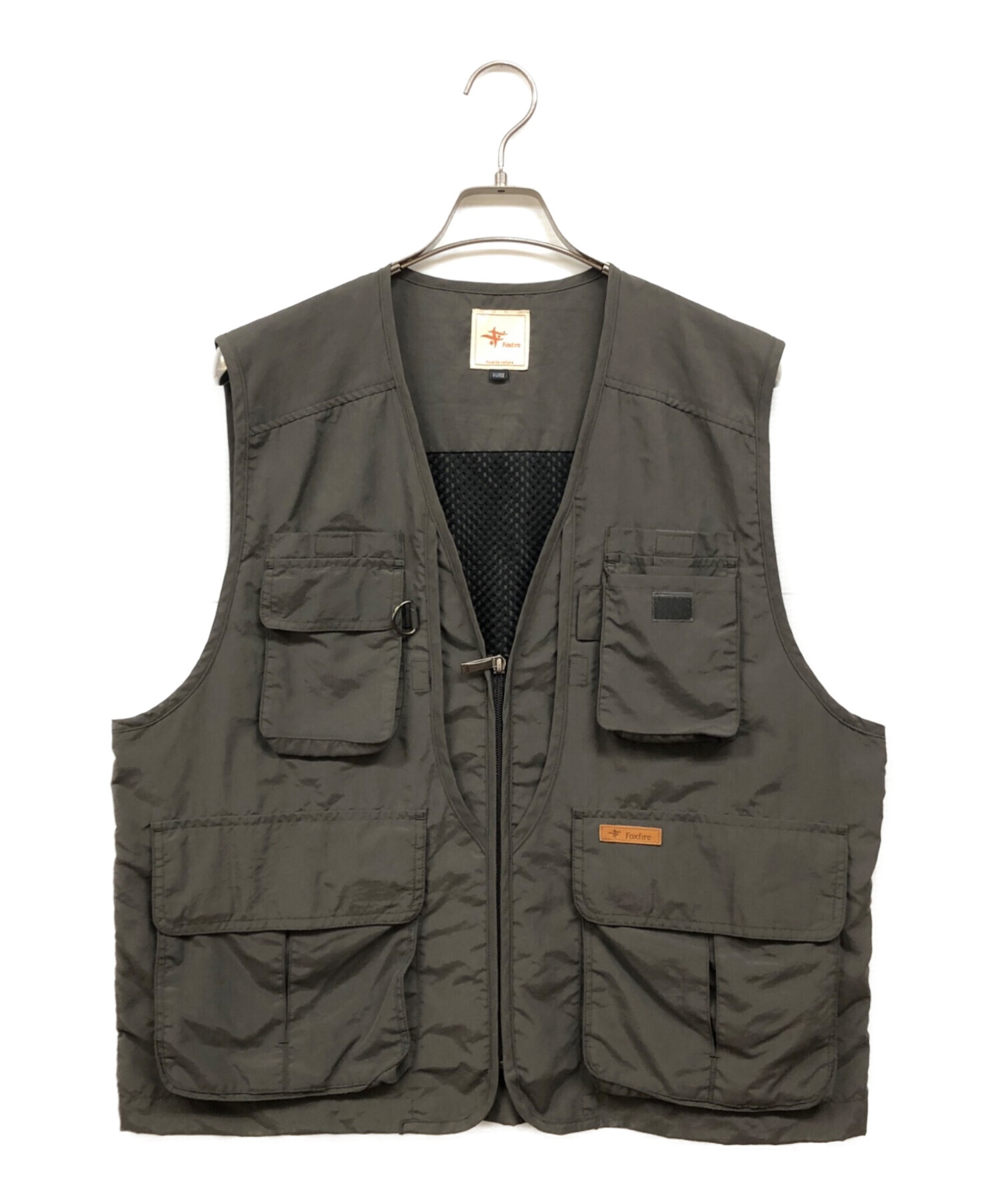 FOX FIRE 旧ロゴ　 フィッシングベスト 迷彩ポケット付き　Lサイズ 中古・古着通販】FOX FIRE (フォックスファイヤー) サプレックスガイド