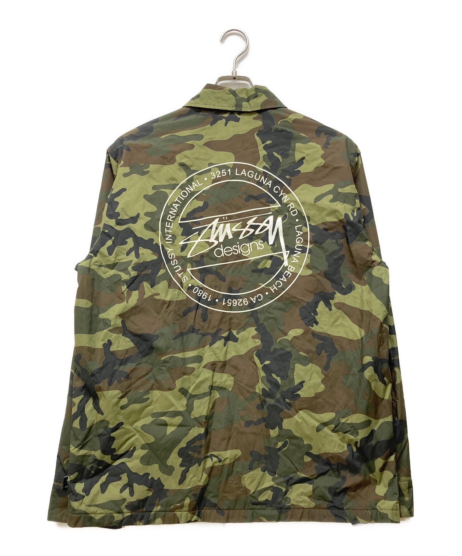 中古・古着通販】stussy (ステューシー) 迷彩ナイロンコーチジャケット