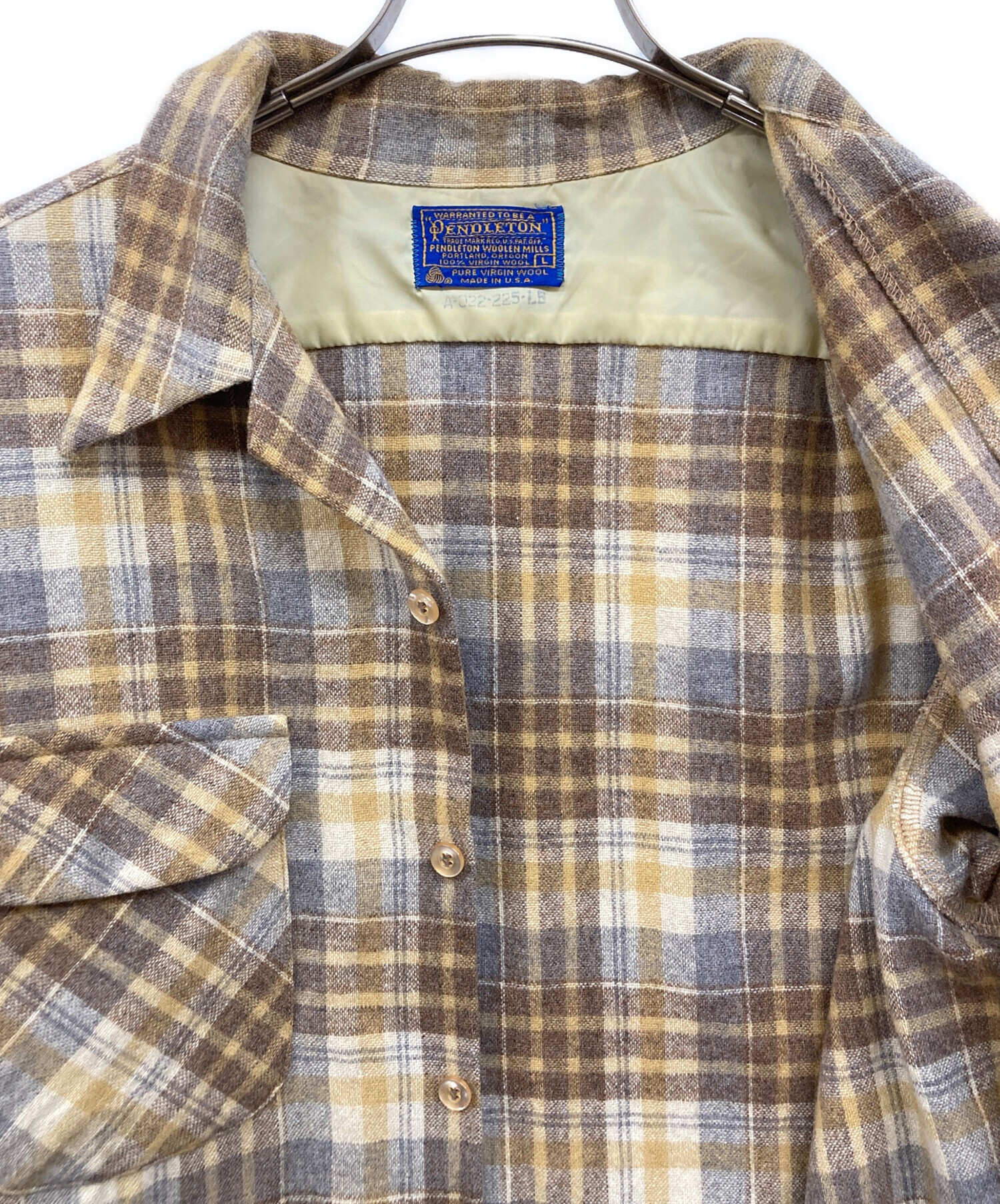 中古・古着通販】PENDLETON (ペンドルトン) 70sボードシャツ イエロー