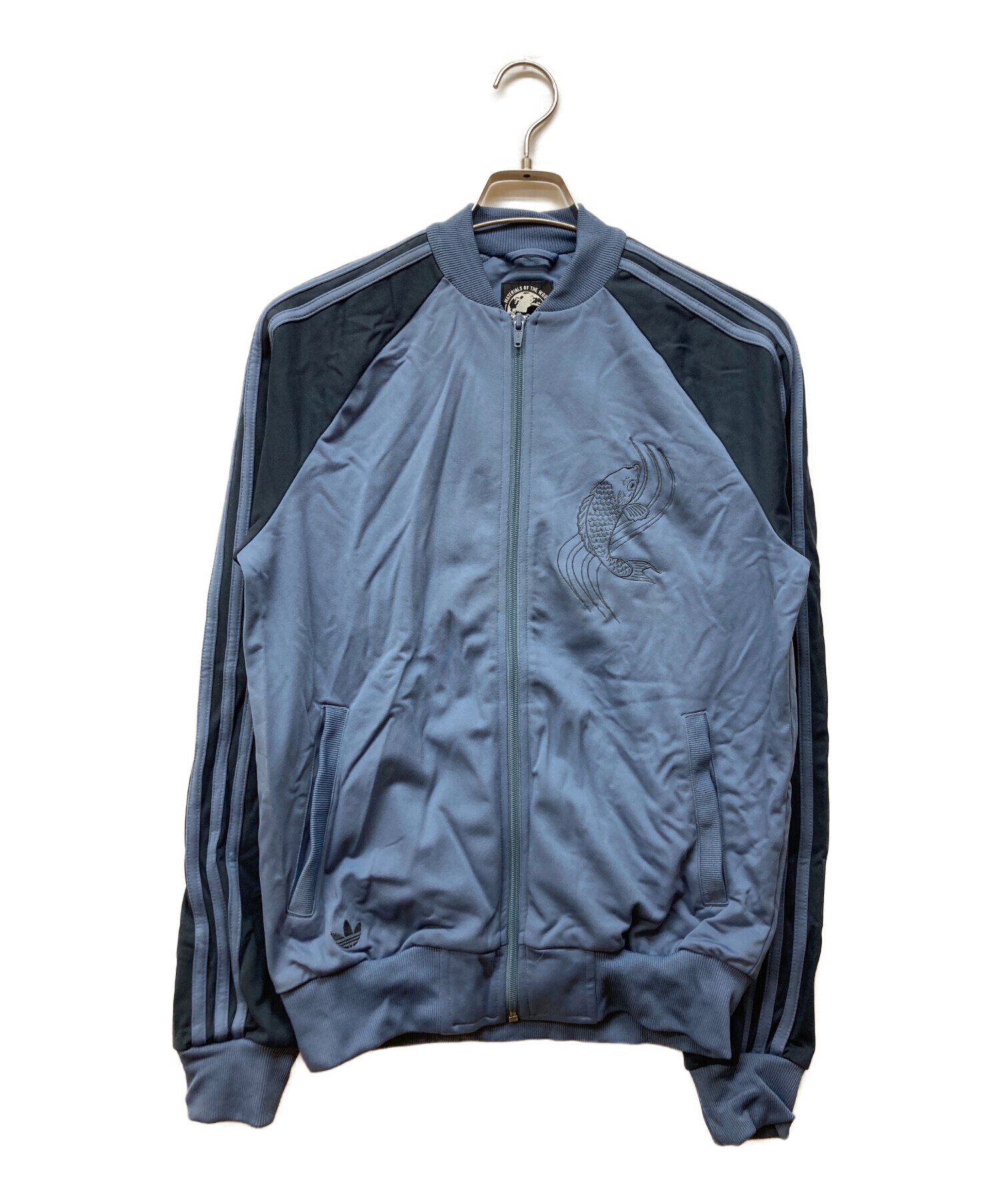 レア【古着】アディダストレフォイル刺繍トラックジャケット ネイビー メンズ2XL 中古・古着通販】adidas originals (アディダスオリジナル) 鯉刺繍