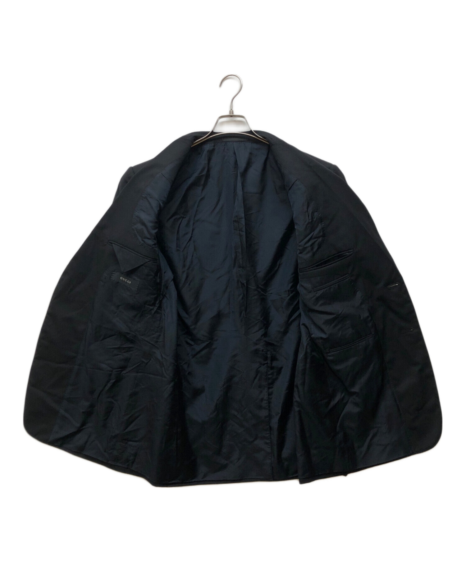 中古・古着通販】GUCCI (グッチ) セットアップスーツ ネイビー サイズ