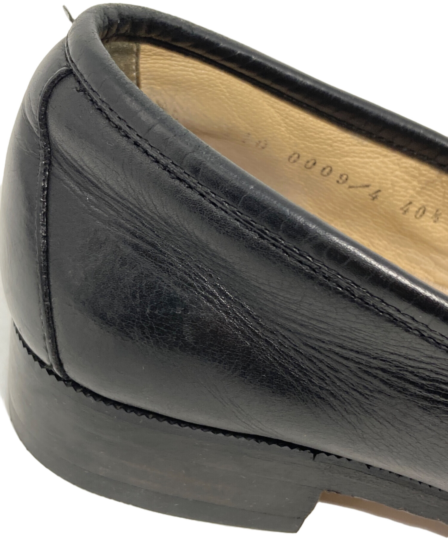 中古・古着通販】GUCCI (グッチ) ホースビットローファー ブラック