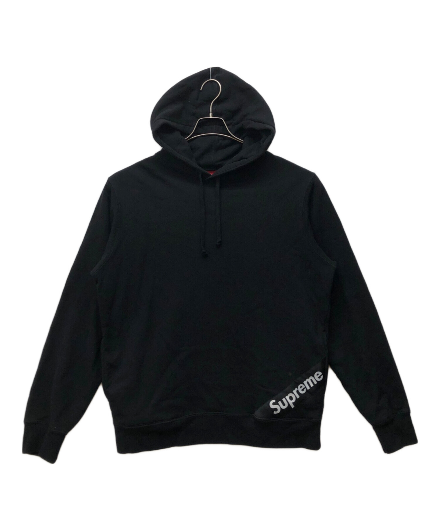 Corner Label Hooded Sweatshirt 黒 M 18ss 中古・古着通販】Supreme (シュプリーム) CORNER LABEL HOODIE