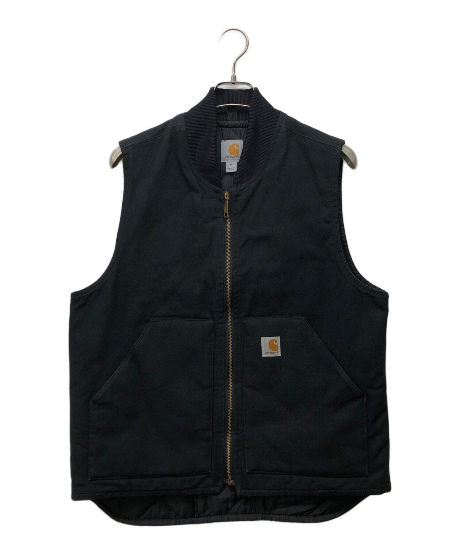 中古・古着通販】CarHartt (カーハート) ダック ワークベスト ブラック