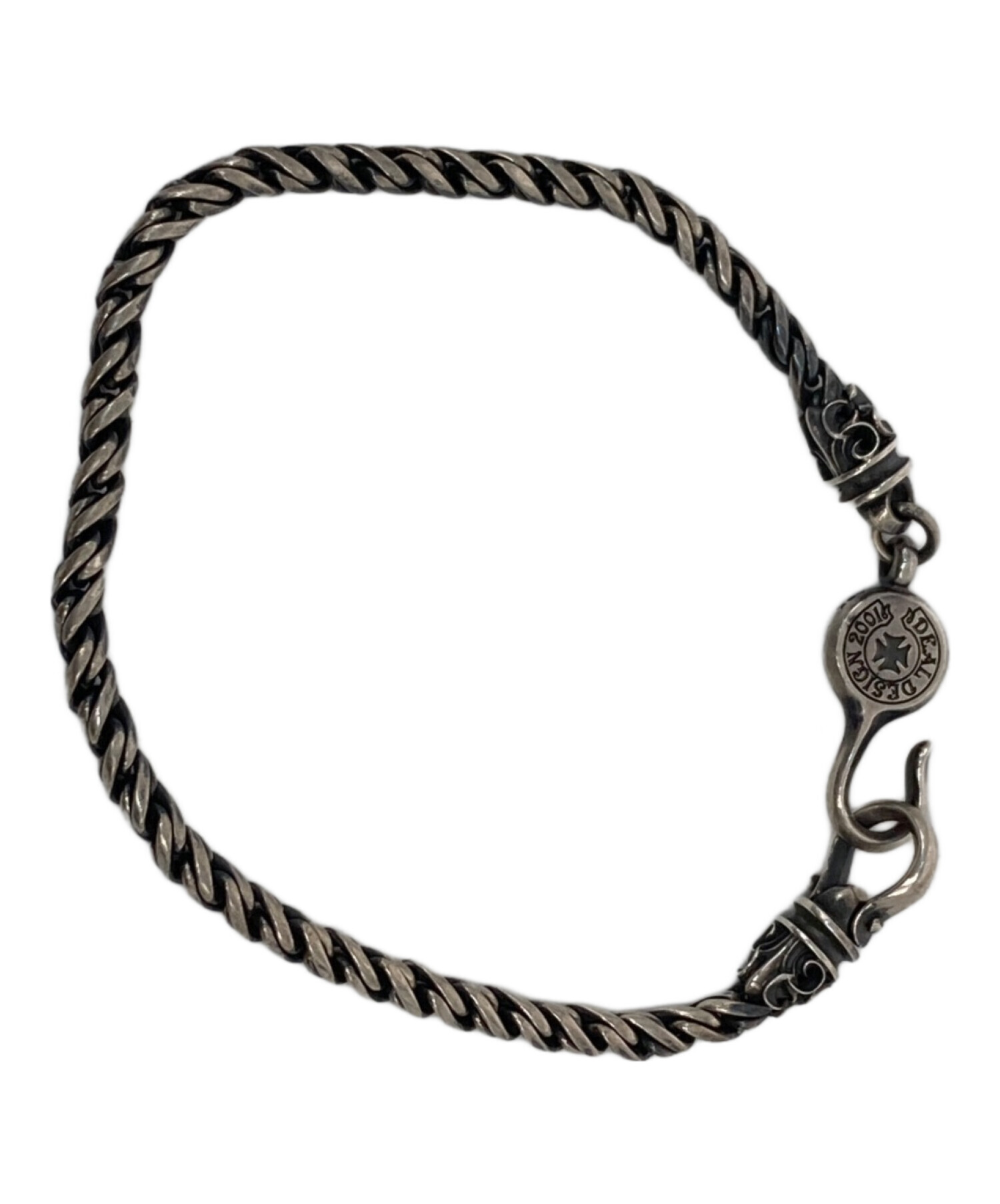 deal design レザーブレスレット シルバー 中古・古着通販】DEAL DESIGN (ディールデザイン) スクリューシルバー
