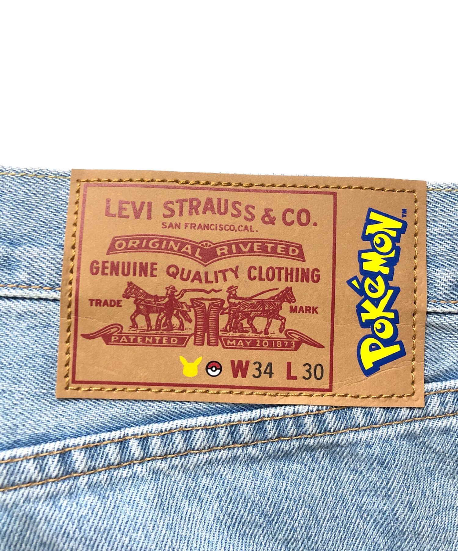 中古・古着通販】LEVI'S (リーバイス) pokemon (ポケモン) デニム