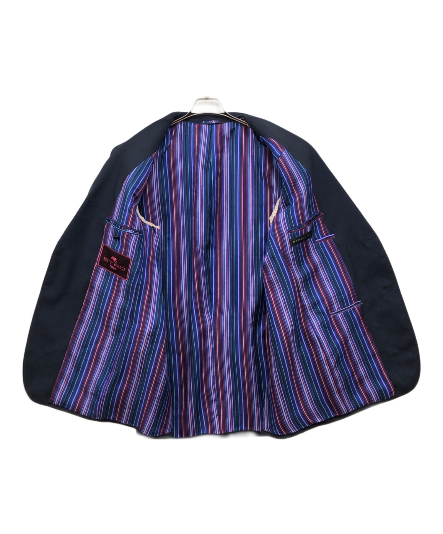 中古・古着通販】ETRO (エトロ) セットアップスーツ ネイビー サイズ