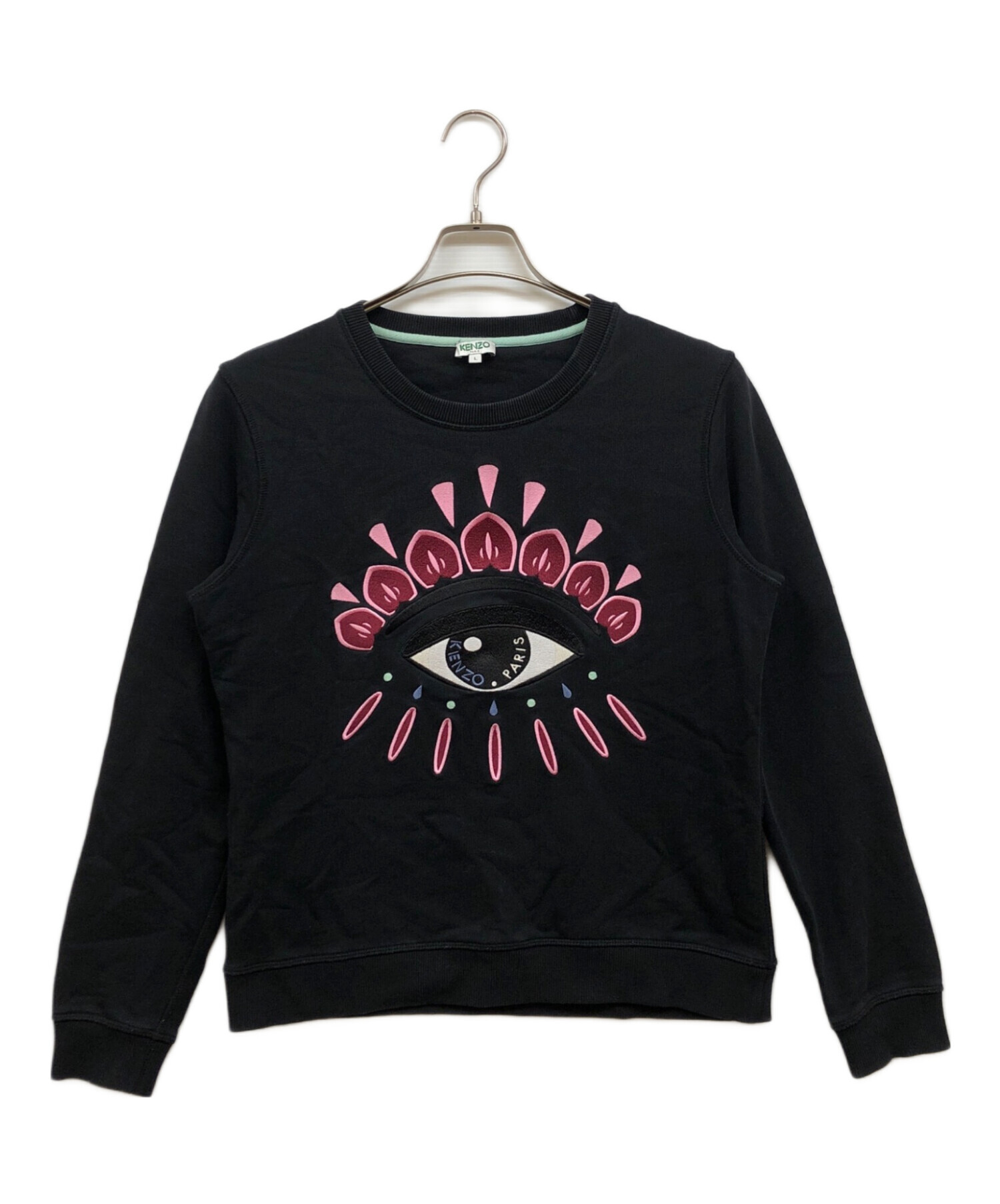 KENZO 裏起毛スウェット 中古・古着通販】KENZO (ケンゾー) クルーネックスウェット ブラック