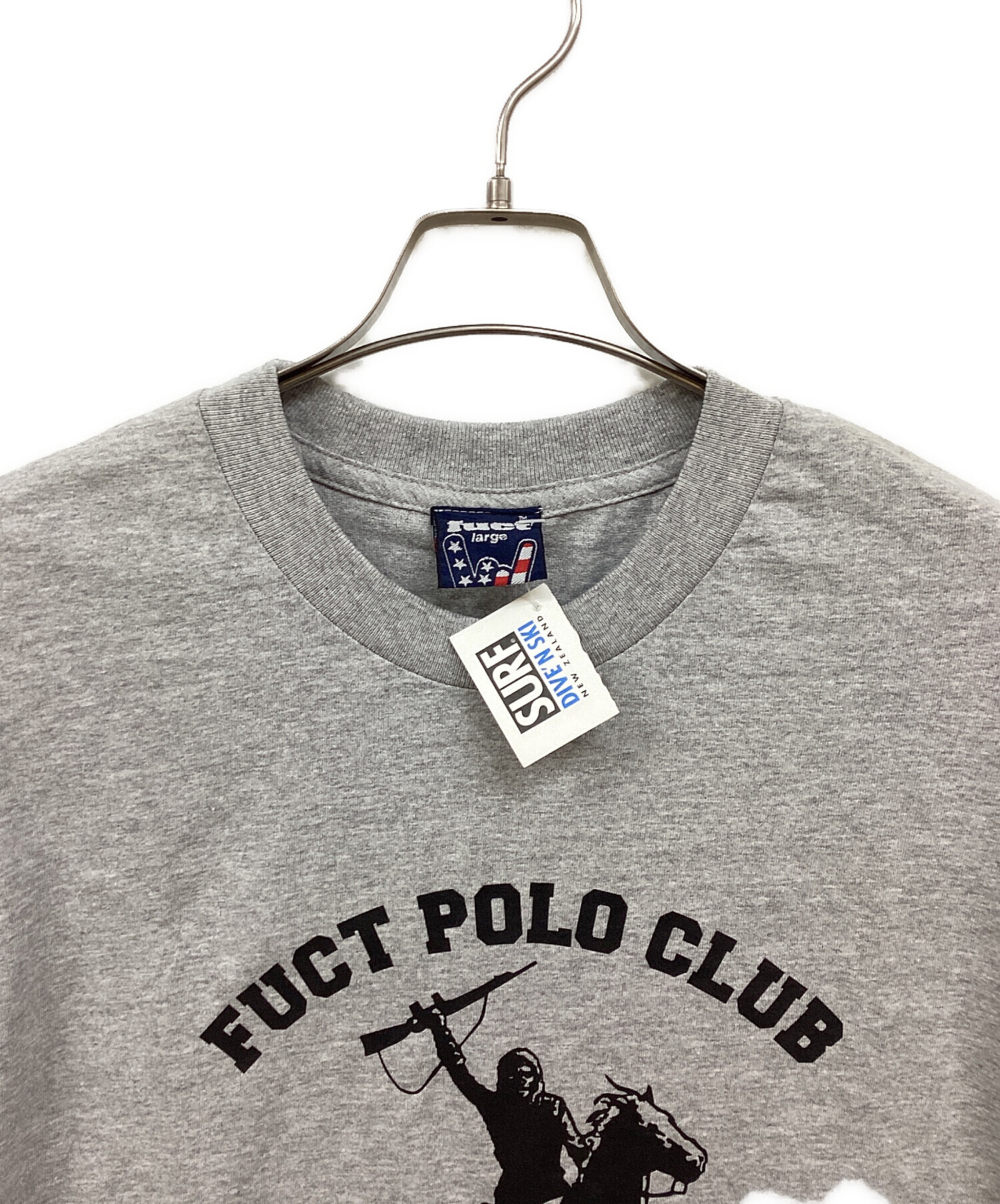 中古・古着通販】FUCT (ファクト) ポニープリントTシャツ グレー