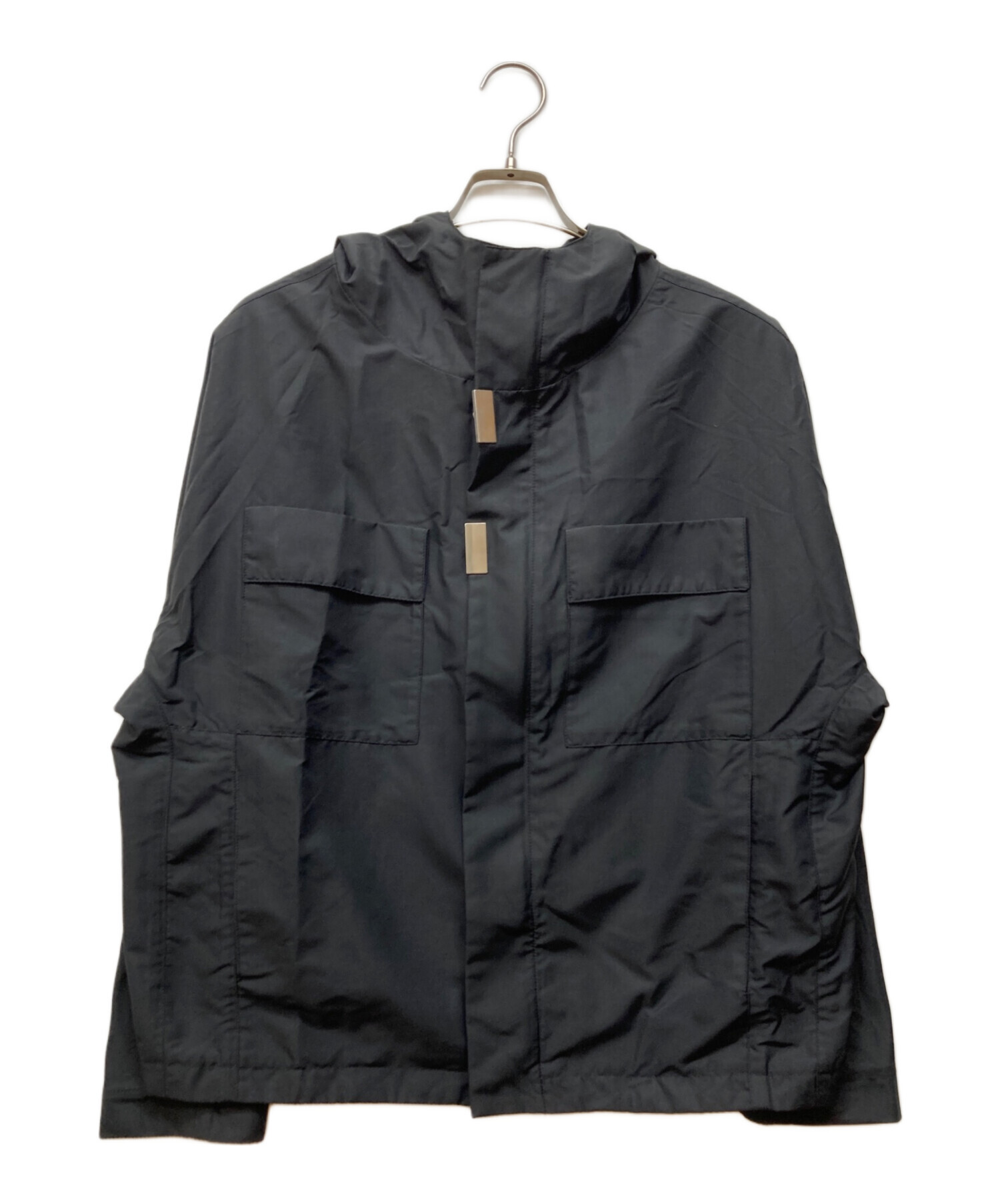 RAF SIMONS ラフシモンズ カジュアルジャケット L 黒 【古着】【中古】【送料無料】 中古・古着通販】RAF SIMONS (ラフシモンズ) CLUSTER HOODED JACKET
