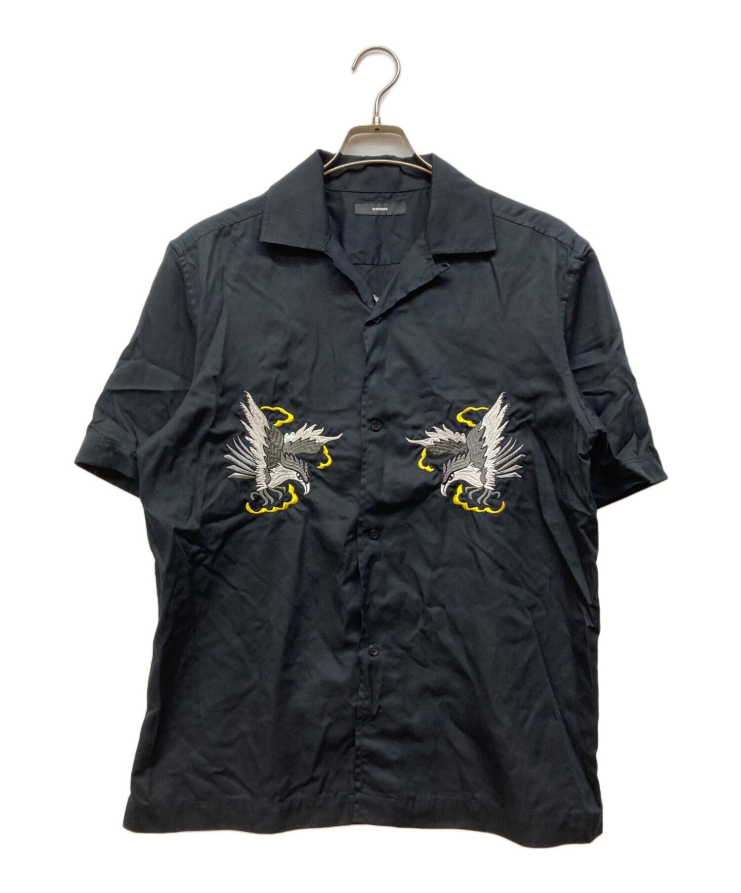 中古・古着通販】DIESEL (ディーゼル) 刺繍オープンカラーシャツ