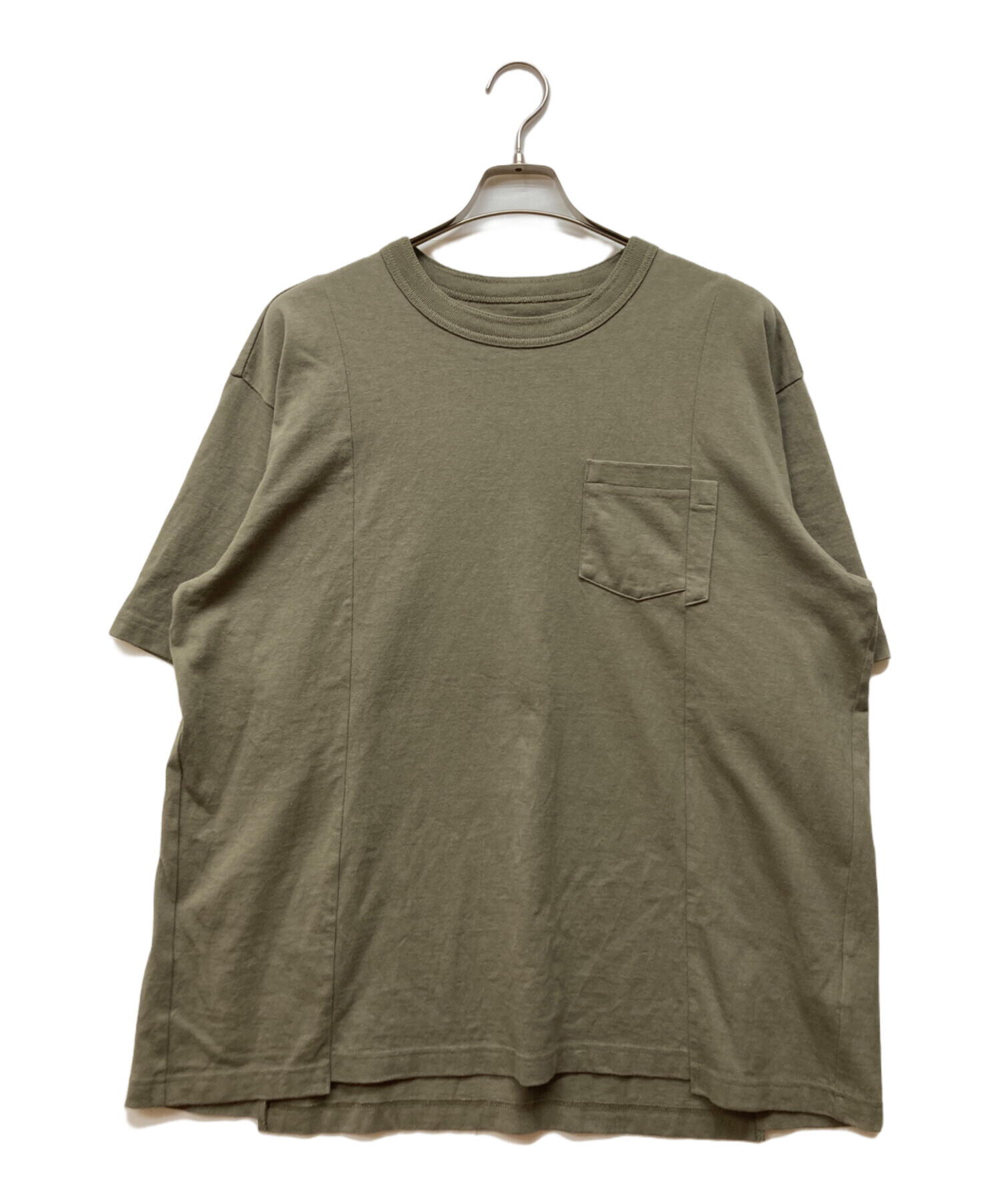 K*山様 【未使用品】SacaiサカイCottonJersey T-Shirt 中古・古着通販】sacai (サカイ) Cotton Jersey T-Shirt グリーン