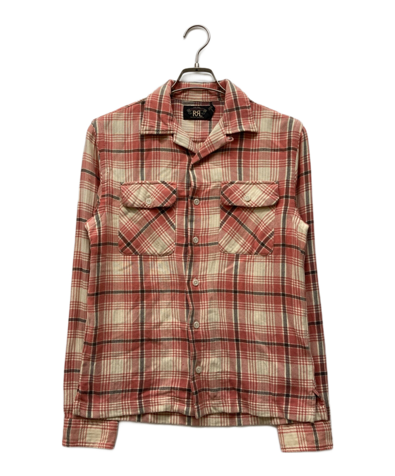 【未使用品】RRL ダブルアールエル　長袖チェックシャツ 中古・古着通販】RRL (ダブルアールエル) 長袖シャツ レッド サイズ:XS