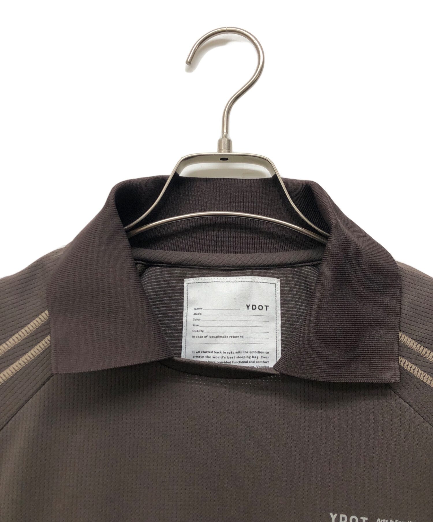中古・古着通販】YDOT (ワイドット) CURVACEOUS TECH TSHIRT ブラウン