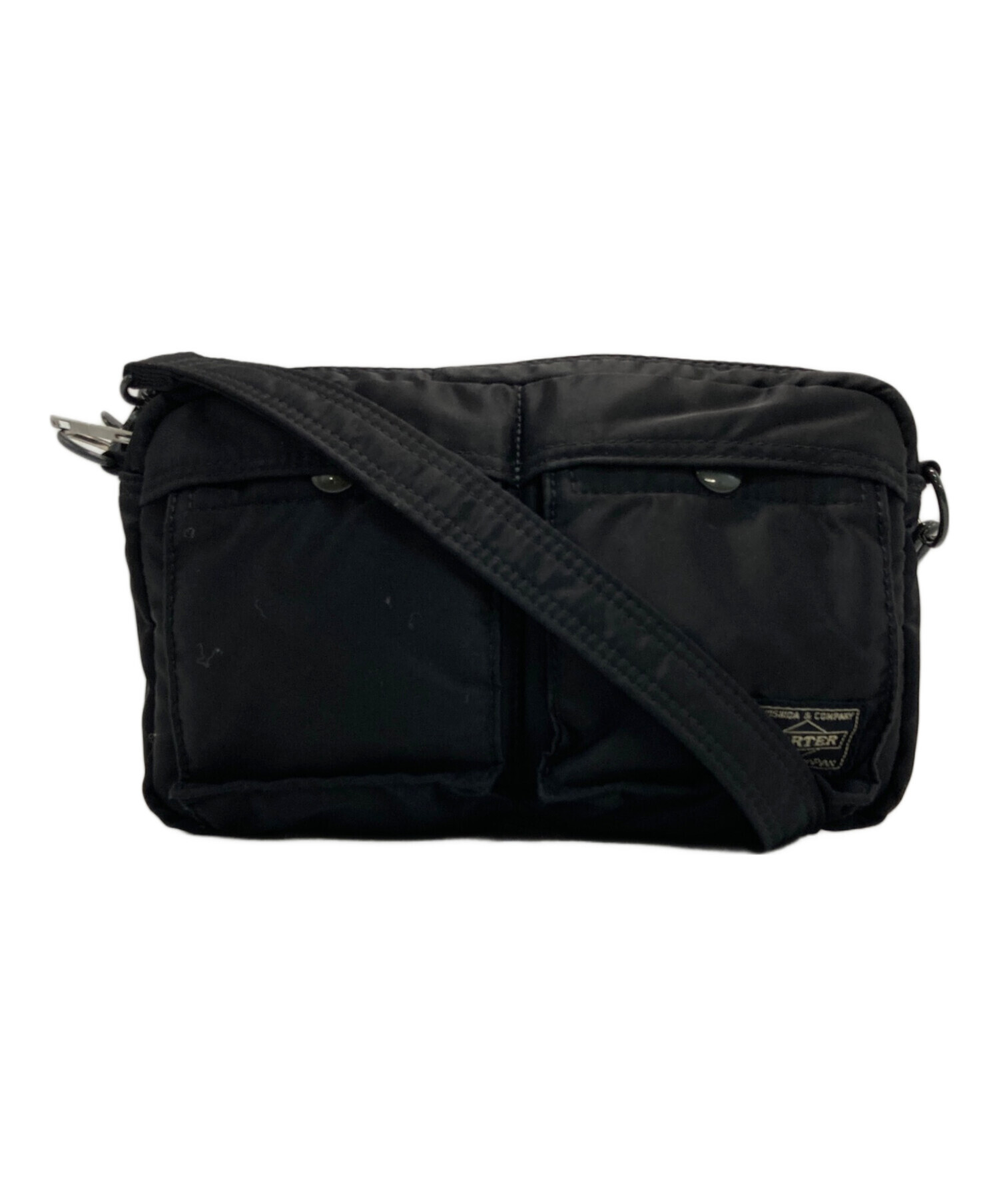 PORTER ポーター ショルダーバッグ  黒 【古着】【中古】【送料無料】 中古・古着通販】PORTER (ポーター) ミニショルダーバッグ ブラック