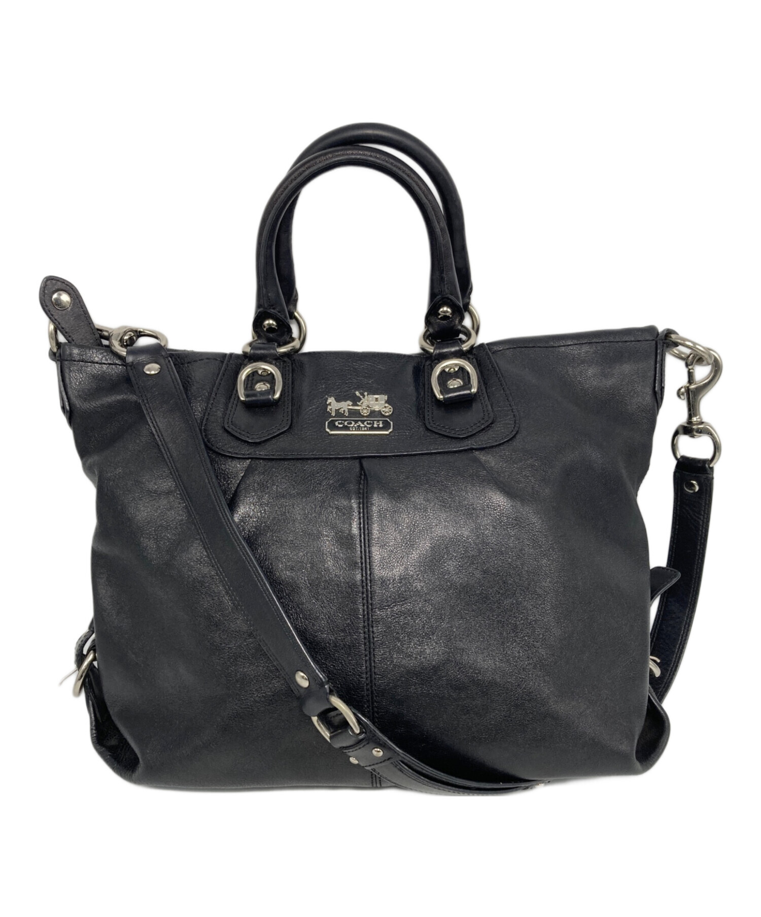 中古・古着通販】COACH (コーチ) 2WAYバッグ ブラック｜ブランド・古着