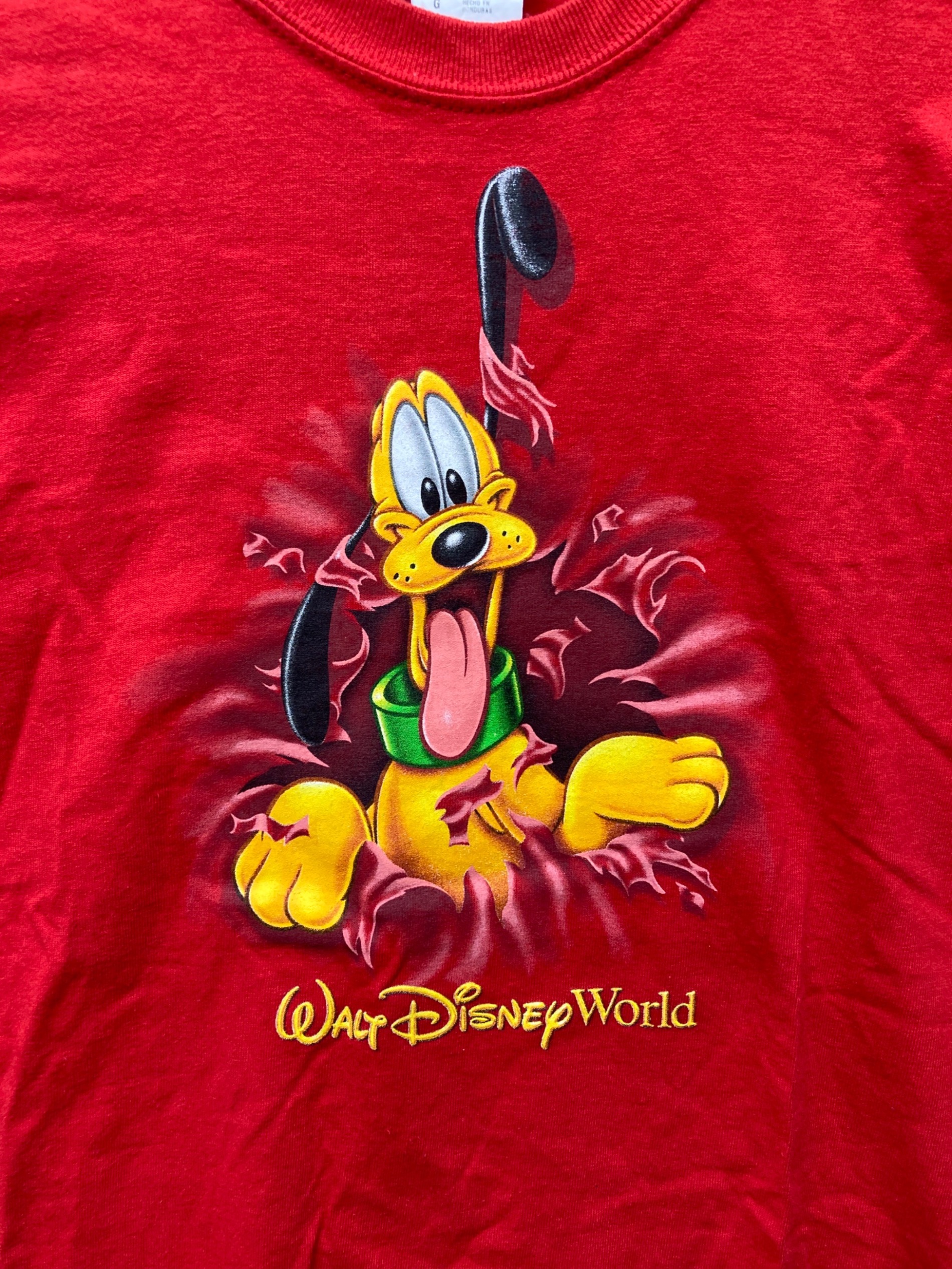 中古・古着通販】Disney (ディズニー) プリントTシャツ レッド サイズ