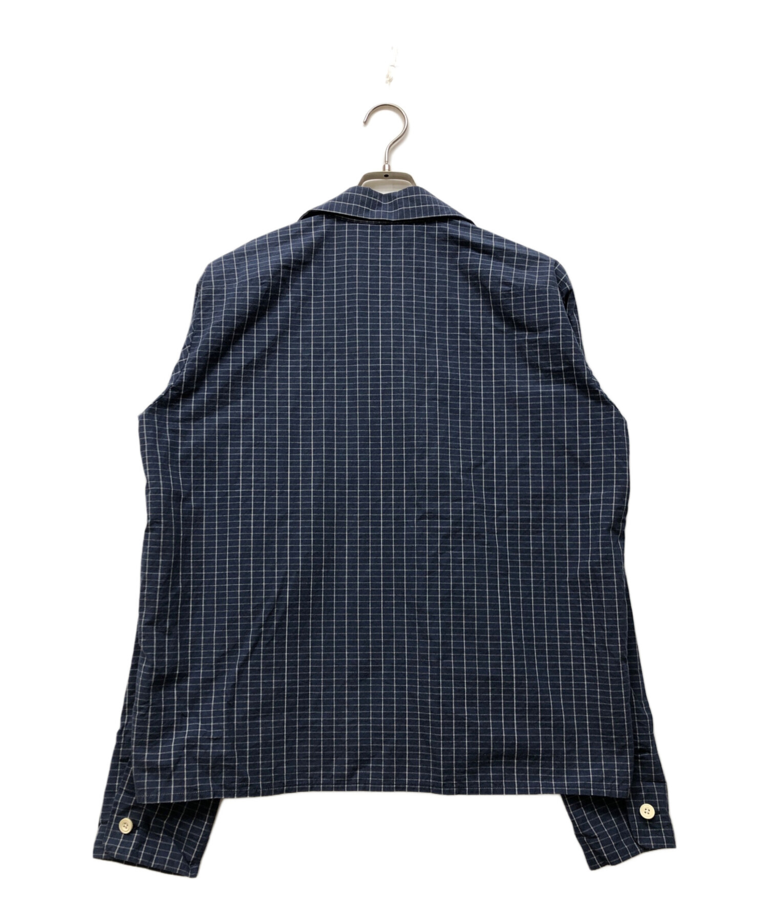 中古・古着通販】SUNSEA (サンシー) Brick Check Gigolo Shirt ブルー