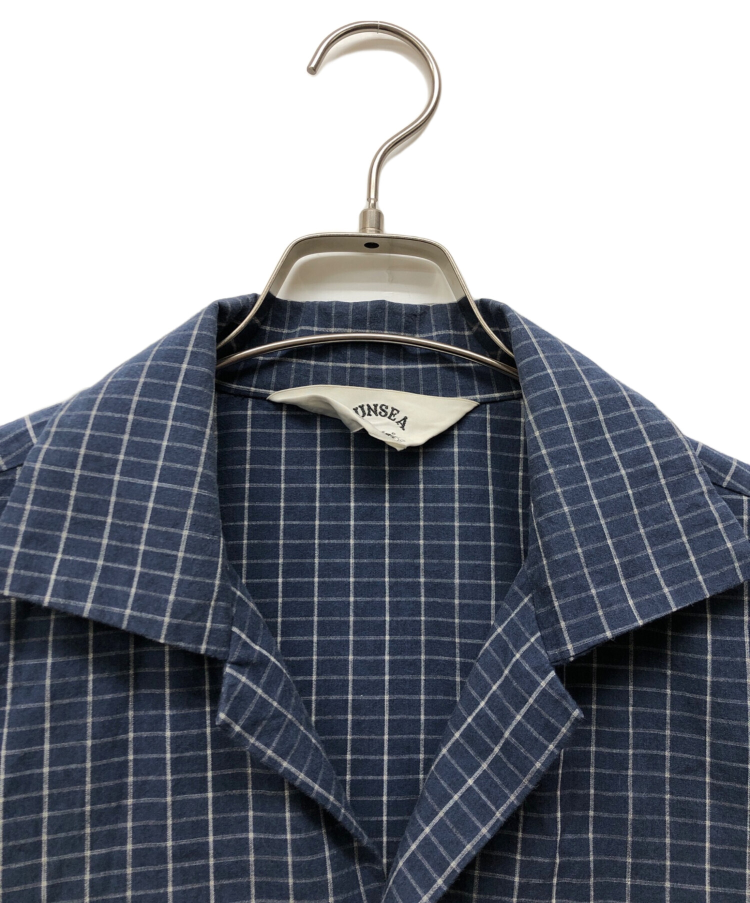 中古・古着通販】SUNSEA (サンシー) Brick Check Gigolo Shirt ブルー